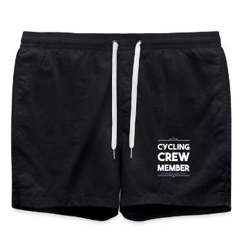 Cycling Crew - Badeshorts - Schwarz - Vorne - AI Model Male 185 light (185cm)