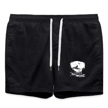 Croquis de VTT - Short de bain - noir - Devant - AI Model Male 185 light (185cm)