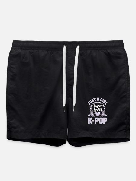 K-Pop - Swim Trunks - black