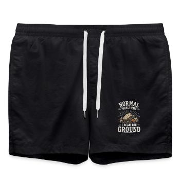 Stone Collector Rock Rock Geology - Swim Trunks - black - Front - AI Model Male 185 light (185cm)