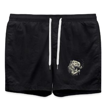 Dandelion Beaver Dream - Swim Trunks - black - Front - AI Model Male 185 light (185cm)