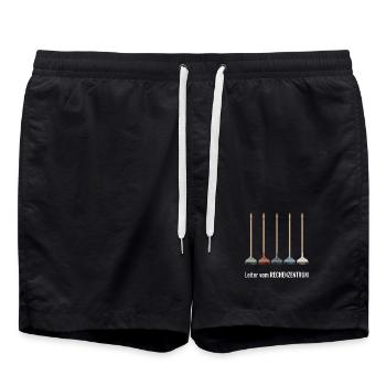 Informatik Programmierer IT Fachmann Informatiker - Badeshorts - Schwarz - Vorne - AI Model Male 185 light (185cm)
