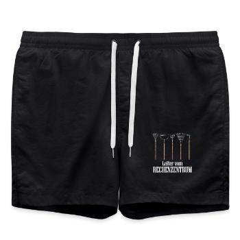 Leiter vom Rechenzentrum Gärtner - Badeshorts - Schwarz - Vorne - AI Model Male 185 light (185cm)
