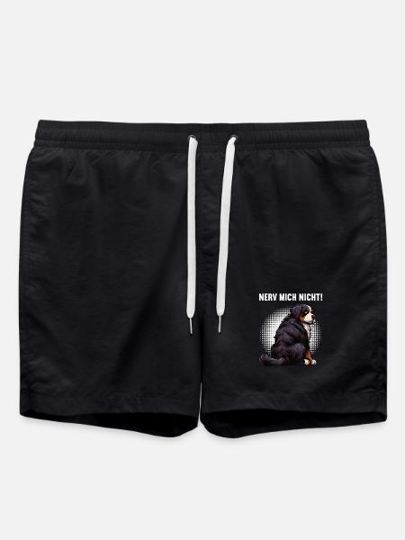 Nerv Mich Nicht Bernese - Badeshorts - Schwarz