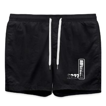 Aufsteiger 2027 - Badeshorts - Schwarz - Vorne - AI Model Male 185 light (185cm)