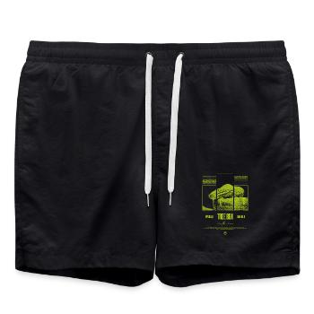 Smaragdbaumboa-Schlangenbesitzer und Reptilienhalter - Badeshorts - Schwarz - Vorne - AI Model Male 185 light (185cm)