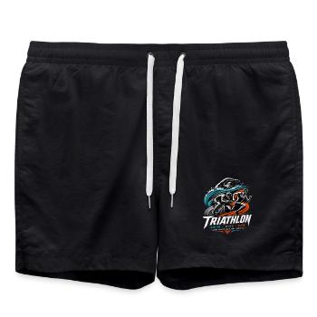 Triathlon - Badeshorts - Schwarz - Vorne - AI Model Male 185 light (185cm)
