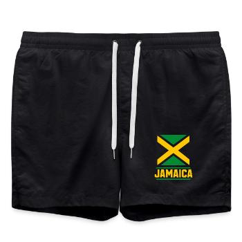 Jamaica - Badeshorts - Schwarz - Vorne - AI Model Male 185 light (185cm)