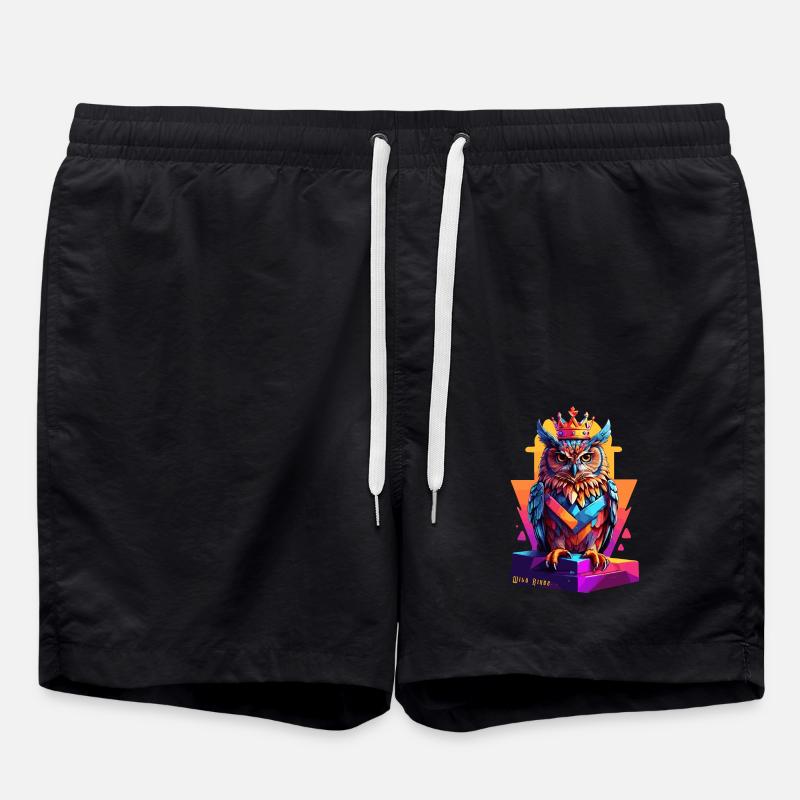 Wisdom - Swim Trunks - black