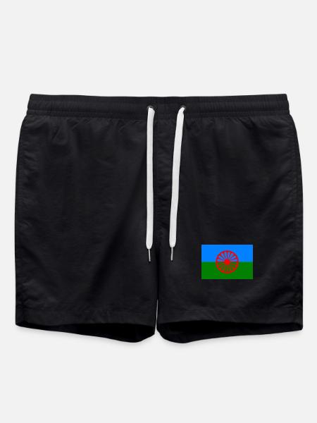 Roma flag 720x480 1 - Swim Trunks - black