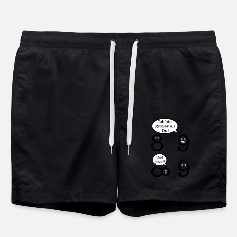 Mathematik Witz - Badeshorts - Schwarz