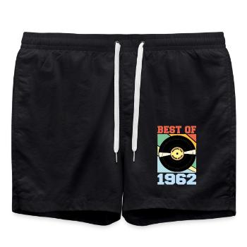 Le meilleur de 1962 - Short de bain - noir - Devant - AI Model Male 185 light (185cm)