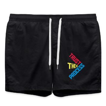 faire confiance au processus Devis - Short de bain - noir - Devant - AI Model Male 185 light (185cm)