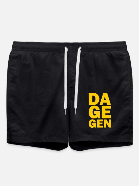 Dagegen - Badeshorts - Schwarz