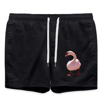 Cygne - Short de bain - noir - Devant - AI Model Male 185 light (185cm)