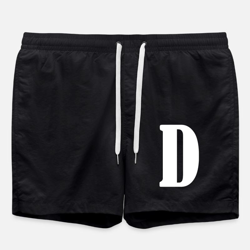 D - Badeshorts - Schwarz