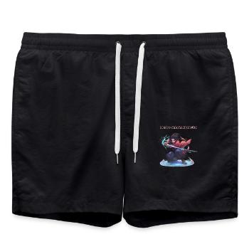 I love Manga So Much - Swim Trunks - black - Front - AI Model Male 185 light (185cm)