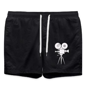 Camera 1 - Swim Trunks - black - Front - AI Model Male 185 light (185cm)