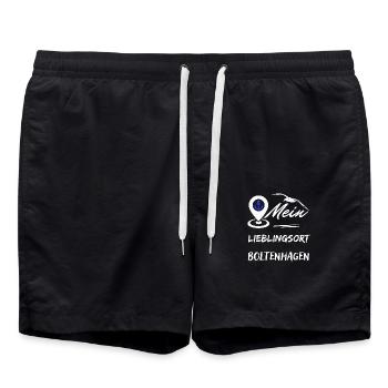 Favourite place Boltenhagen-Baltic Sea resort Boltenhagen - Swim Trunks - black - Front - AI Model Male 185 light (185cm)