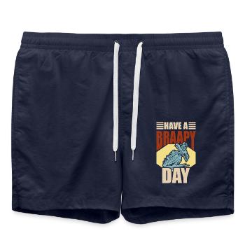 Dirt Biker Riding Have A Braapy Day Dirt Bike - Badeshorts - French Navy - Vorne - AI Model Male 185 light (185cm)