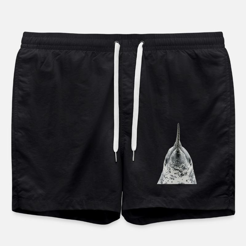 Narwhal - Swim Trunks - black