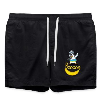 Pingouin Banane Marin Maritime Enfant - Short de bain - noir - Devant - AI Model Male 185 light (185cm)