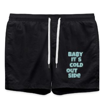 Bébé son rhume - Short de bain - noir - Devant - AI Model Male 185 light (185cm)