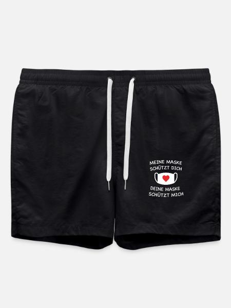 Maske - Badeshorts - Schwarz
