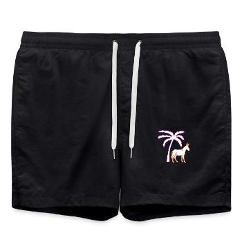 Esel - Badeshorts - Schwarz - Vorne - AI Model Male 185 light (185cm)
