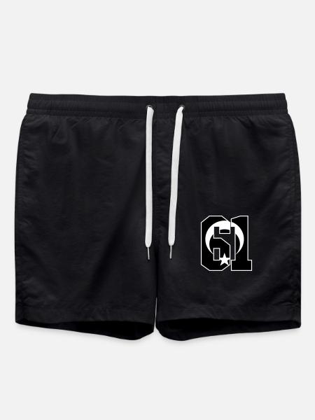 Trabzon 61 Turkey Flag - Swim Trunks - black