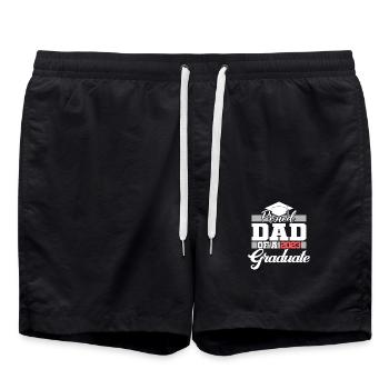 Stolzer Vater eines 2023 Graduate Graduation For Men - Badeshorts - Schwarz - Vorne - AI Model Male 185 light (185cm)