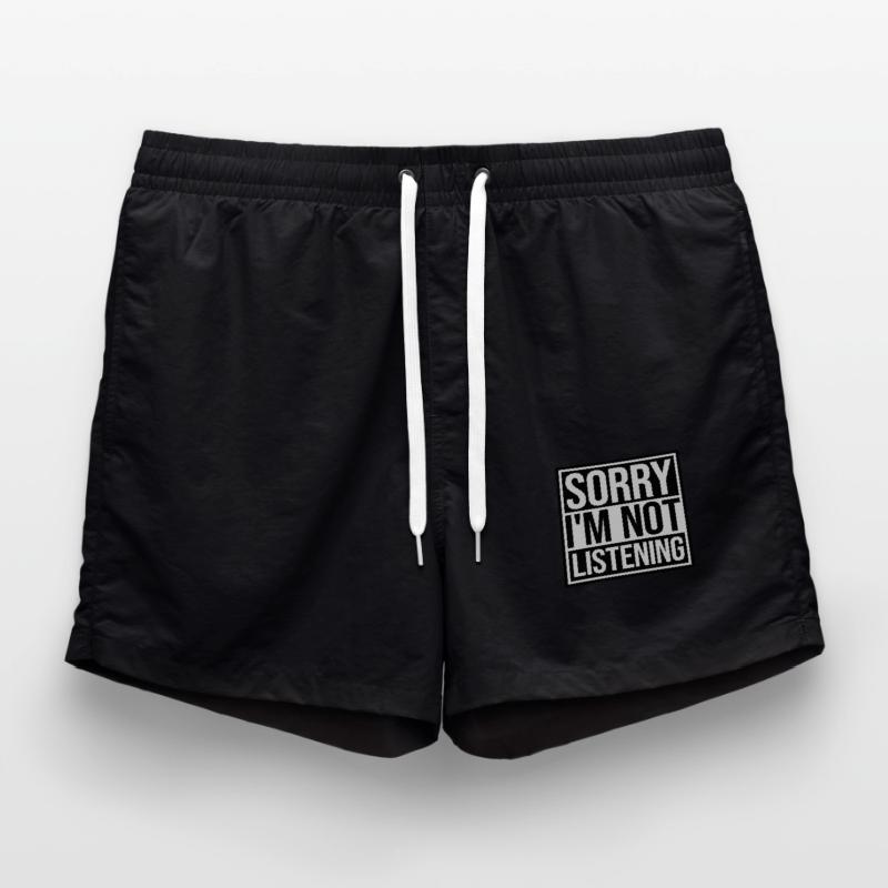 désolé de ne pas écouter Short de bain