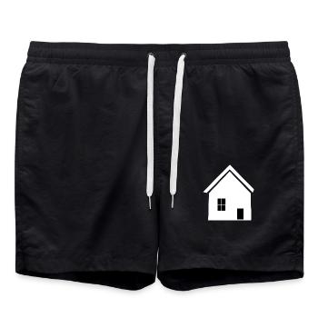 Home Houses Property - Swim Trunks - black - Front - AI Model Male 185 light (185cm)
