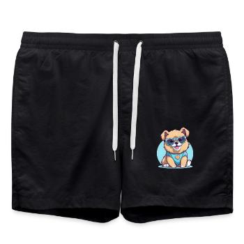 Chiot cool - Short de bain - noir - Devant - AI Model Male 185 light (185cm)