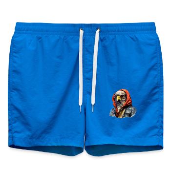 Street style hawk | Hawk lovers - Swim Trunks - cobalt blue - Front