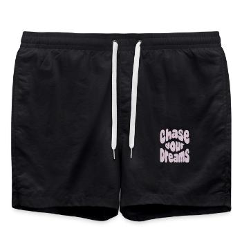 Chase your dreams - Badeshorts - Schwarz - Vorne - AI Model Male 185 light (185cm)