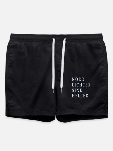 Northern lights are brighter - Swim Trunks - black