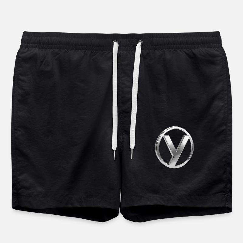 Chrome ,, Nuclear Disarmament " Metallic - Swim Trunks - black