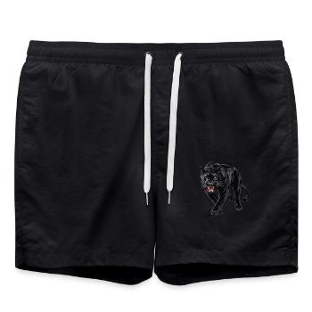 Panthère - Short de bain - noir - Devant - AI Model Male 185 light (185cm)