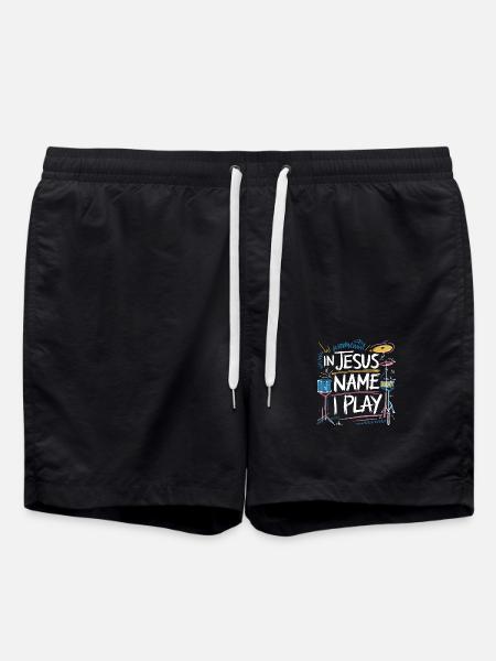 Drums for Jesus - Swim Trunks - black