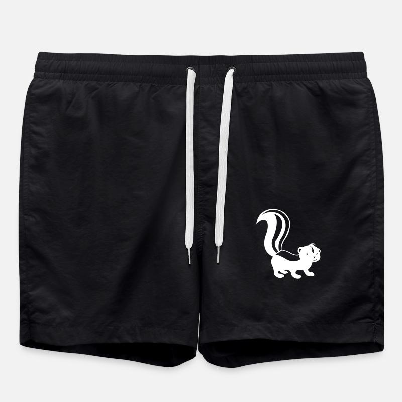 Skunk Comic - Swim Trunks - black
