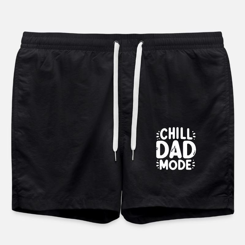 Chill Dad Mode - Swim Trunks - black