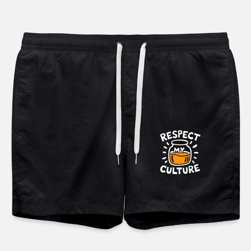 Fermentierte Teekultur feiern - Badeshorts - Schwarz