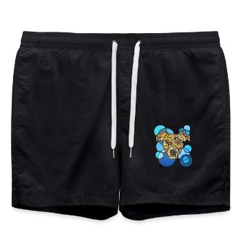 Géométrie du chien - Short de bain - noir - Devant - AI Model Male 185 light (185cm)