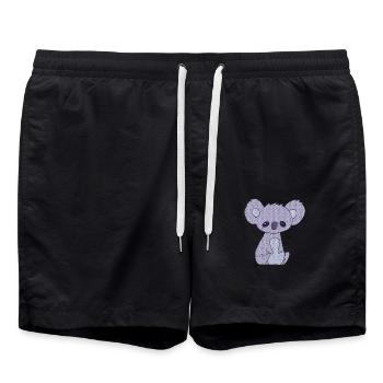 Koala Violet - Short de bain - noir - Devant - AI Model Male 185 light (185cm)