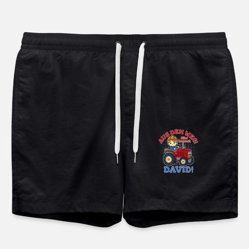 David Nom Tracteur - Short de bain - noir