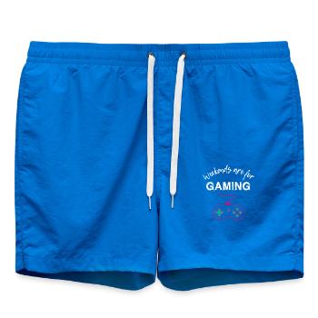Les week-ends sont pour les jeux - Short de bain - cobalt blue - Devant