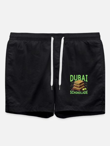 Dubai Chocolate - Chocolate Fun - Swim Trunks - black