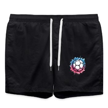handball geschenkideen - handbälle - Badeshorts - Schwarz - Vorne - AI Model Male 185 light (185cm)