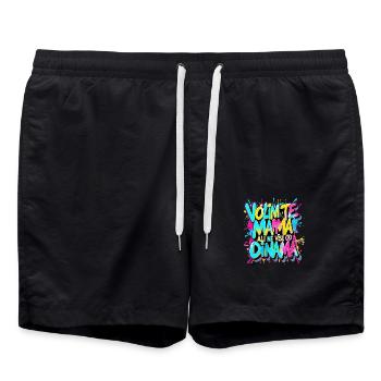 Dinamo zagreb purgeri croatia bad blue boys BBB - Swim Trunks - black - Front - AI Model Male 185 light (185cm)